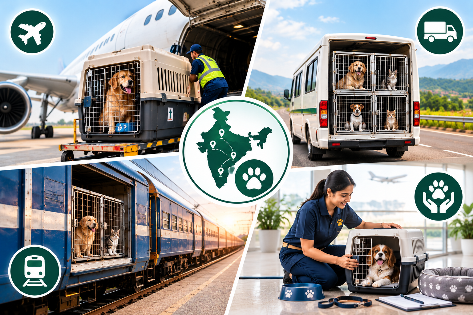 Types of Interstate Pet Relocation Services in India
